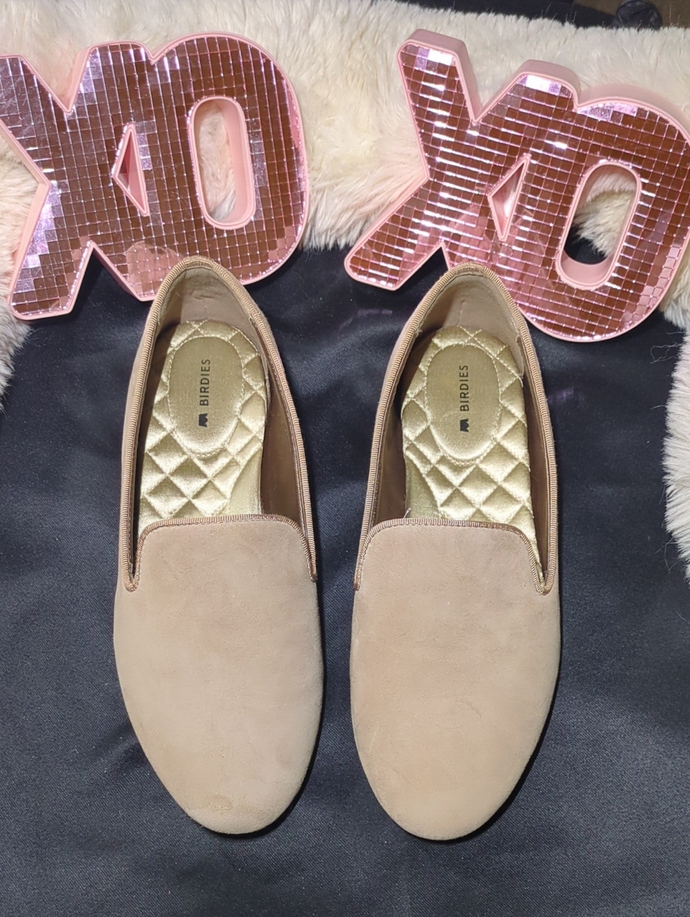 Birdies Women's Tan Suede Slip-On Loafers NOW ONLY $45